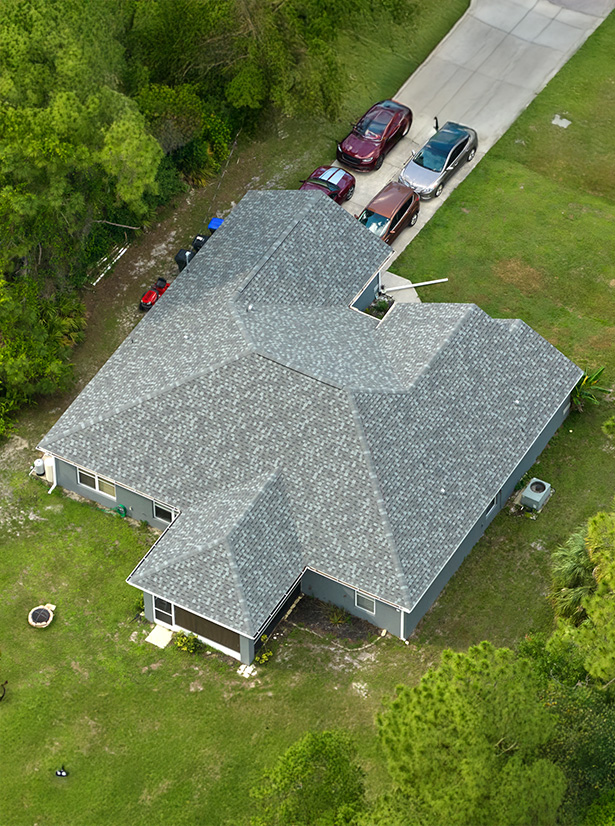 shingle roof close-up