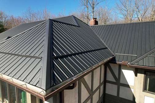 metal roofing aerial view