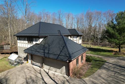 metal roofing aerial view