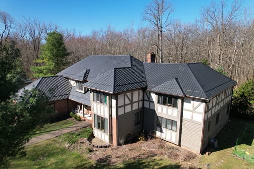 metal roofing aerial view