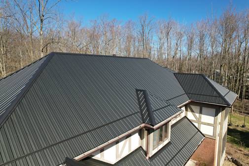 metal roofing aerial view